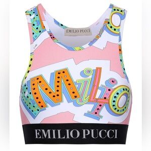 Emilio Pucci Stretch Racer Back Bra XS/4 NWT